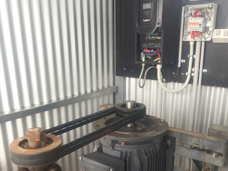 Rural pump control installation by a licenced electrician